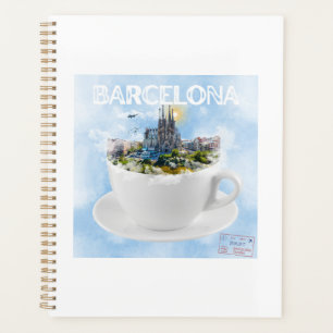Agenda Barcelona en un Skyline de la Sagrada Familia