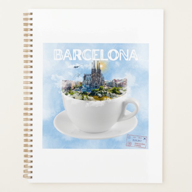 Agenda Barcelona en un Skyline de la Sagrada Familia (Anverso)