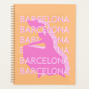Agenda Barcelona Travel Art, España Travel Art, Naranja