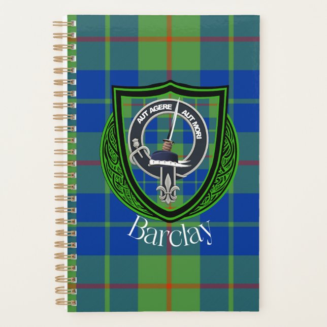 Agenda Barclay Scottish Clan Tartan & Crest (Anverso)