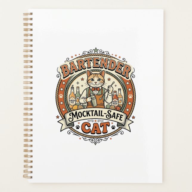 Agenda Bartender Mocktail-Safe Cat Bartender Mocktail-Saf (Anverso)