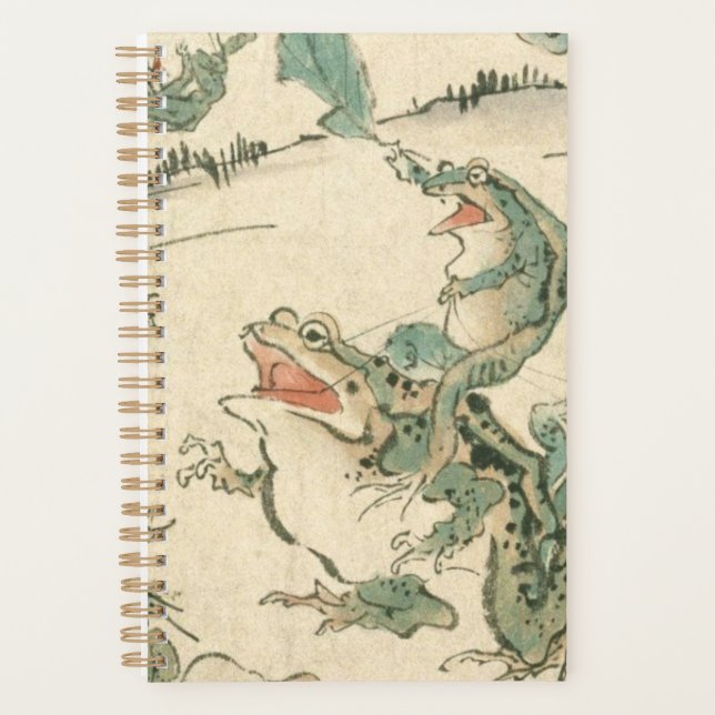 Agenda Batalla De Las Ranas - Kawanabe Kyosai (Anverso)