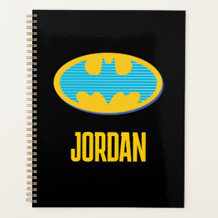 Agenda Batman Símbolo de franjas cian