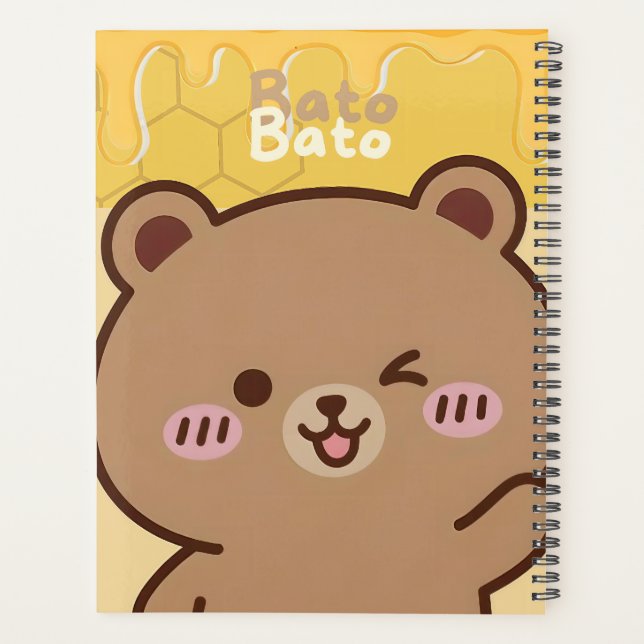 Agenda "Bato Bato" Honey Bear Spiral  (Reverso)