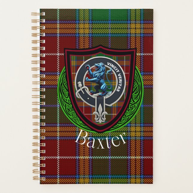 Agenda Baxter Scottish Clan Tartan & Crest (Anverso)