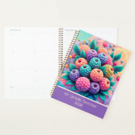 Agenda Bayas coloridas para personalizado de primer grado