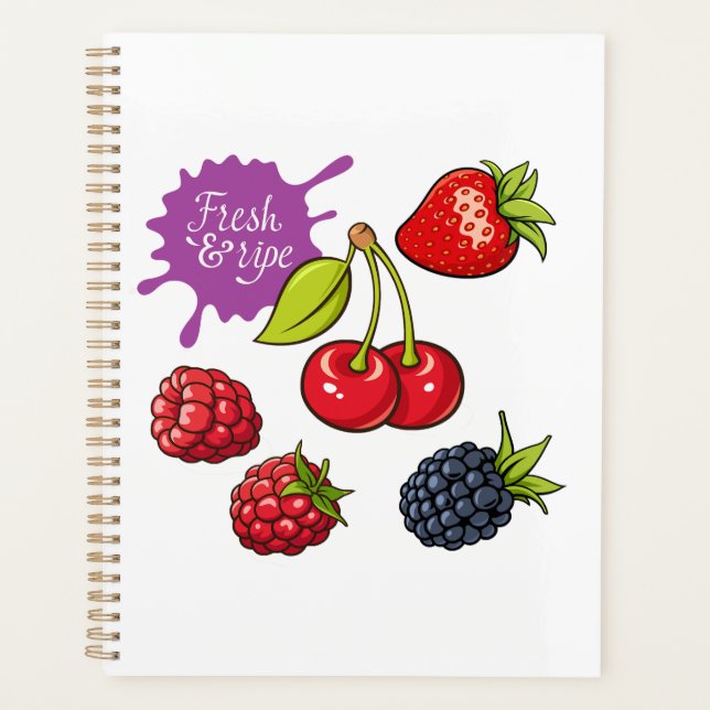 Agenda Bayas rojas frescas y cerezas (Anverso)