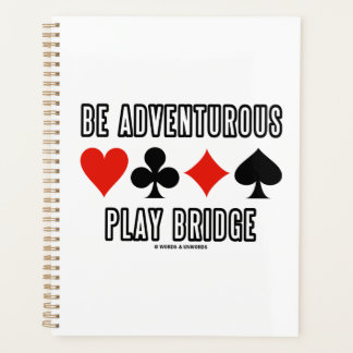 Agenda Be Adventurous Play Bridge Cuatro Trajes De Tarjet