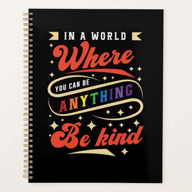 Agenda Be Kind | LGBTQ | Rainbow | Pride Month (Anverso)