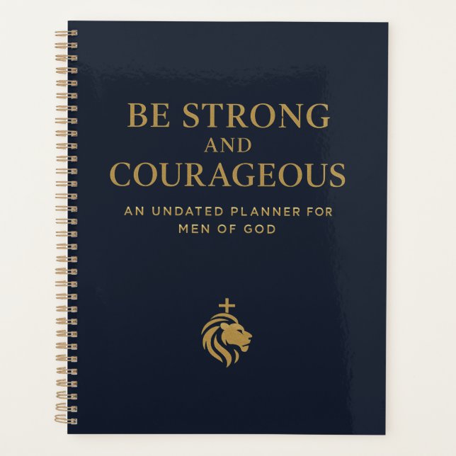 Agenda Be Strong and Courageous Planner (Anverso)