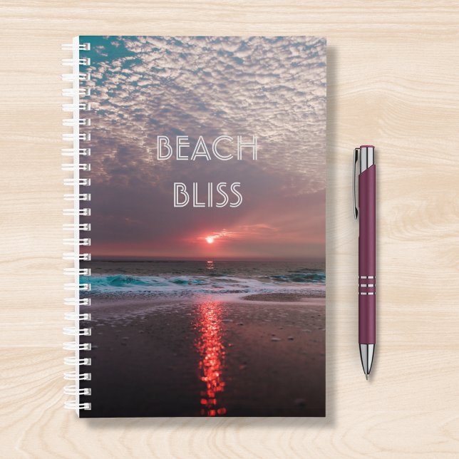 Agenda Beach Bliss Tropical Paradise Sunset Editable (Subido por el creador)