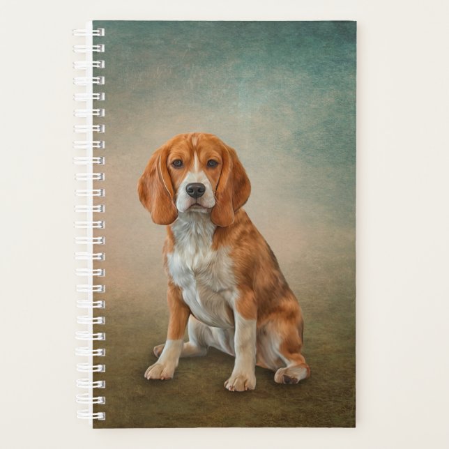 Agenda Beagle de perro dibujante (Anverso)