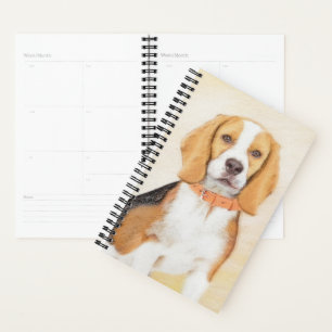 Agenda Beagle Hound Dog Pintura original de animales