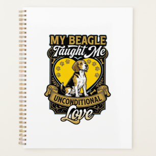 Agenda Beagle Me Enseñó Amor Incondicional Perro Corazón