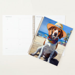 Agenda Beagle on Beach, regalo de verano para los amantes