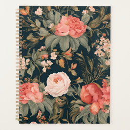Agenda Beautiful Floral Rose Flowers Watercolor Painted