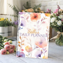 Agenda Beautiful Soft Watercolor Blooms