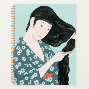Agenda Beauty Combing her 1920 de Hashiguchi Goyo