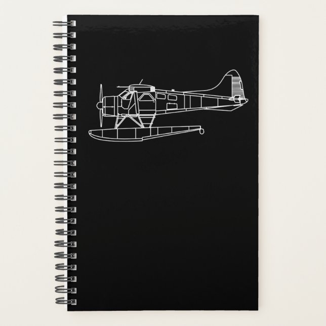 Agenda Beaver On Floats Sea Plano Pilot Front & Back (Anverso)