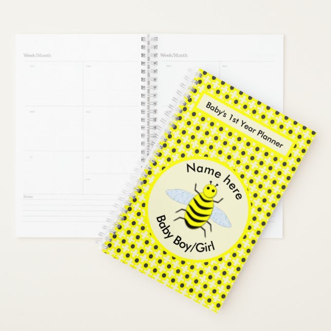 Agenda Bebé Amarillo Cuto Género Neutral Primer año (Demostración)