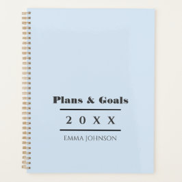 Agenda Bebé Azul Chic Femenino Personalizado
