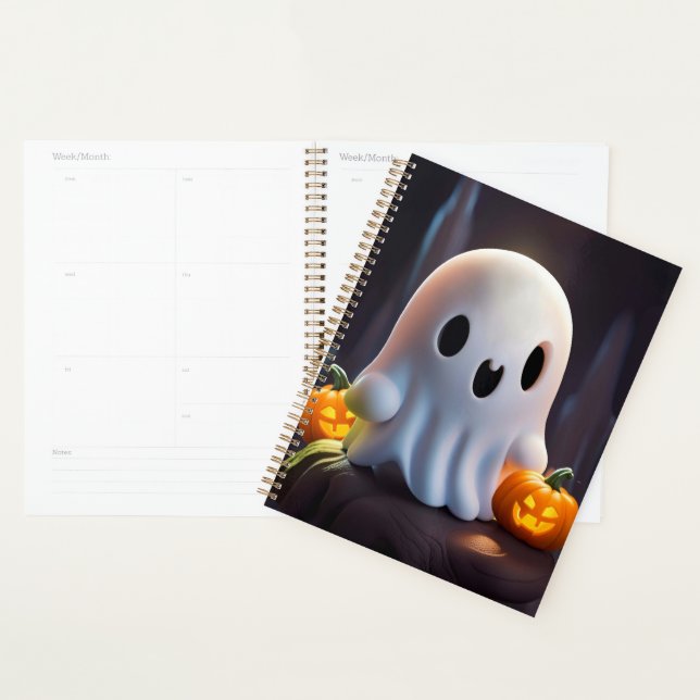 Agenda Bebé Fantasma Típico personaje de Halloween (Demostración)