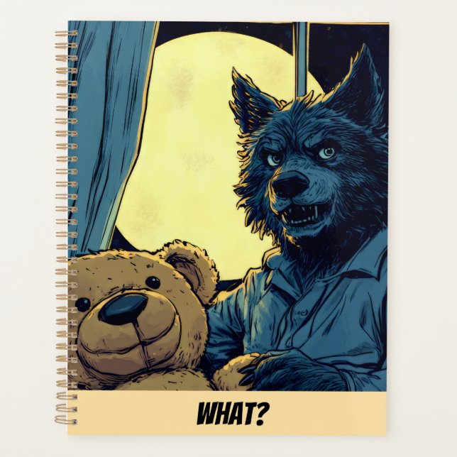 Agenda ¡Bebé hombre lobo! (Anverso)
