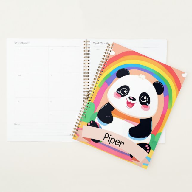 Agenda Bebé lindo Panda Rainbow (Demostración)