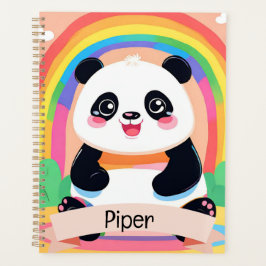 Agenda Bebé lindo Panda Rainbow