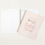 Agenda Bebidas modernas rosadas con ducha de novia<br><div class="desc">Guijarros modernos y rosados cócteles maleza de novia o diseño fiesta.</div>