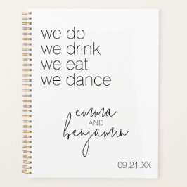 Agenda Bebimos Baile Comida - Boda moderno