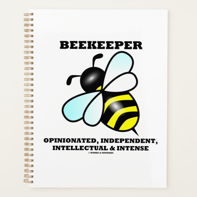 Agenda Beekeeper intelectual independiente con opinión (Anverso)