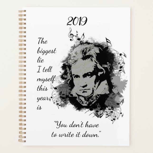 Agenda Beethoven compositor de música clásica (Anverso)