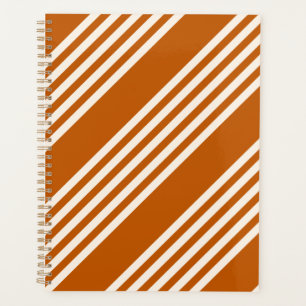Agenda Beige and burnt orange five stripe pattern