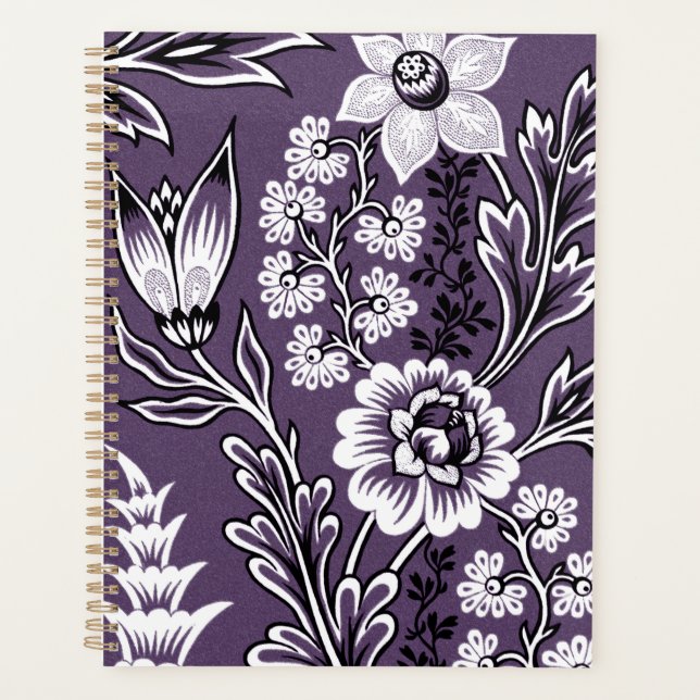 Agenda Bella Artes Fantastic Flowers (Plum) (Anverso)