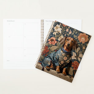 Agenda Bella Dachshund Brown   Retrato de Dachshund
