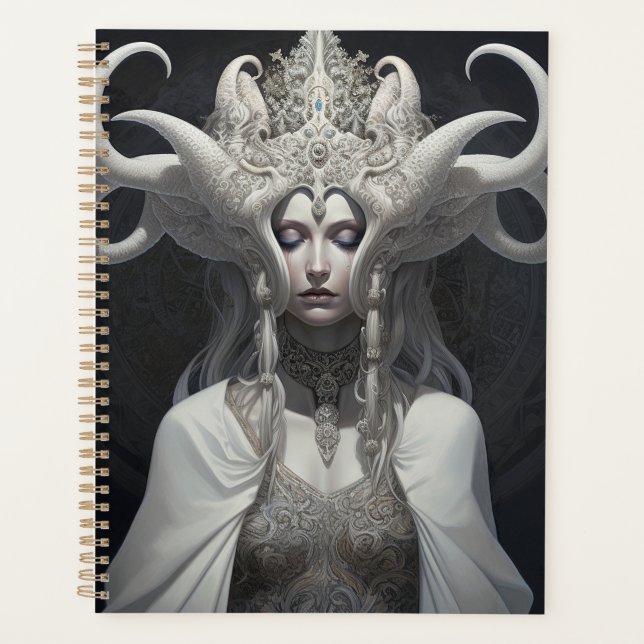 Agenda Bella Witch Demon Queen Fantasy Art (Anverso)
