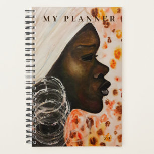 Agenda Belleza africana - Pintura de color de agua - Pers