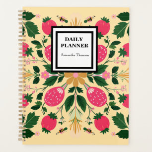 Agenda Belleza Bohemia Azul suave acuarela Floral