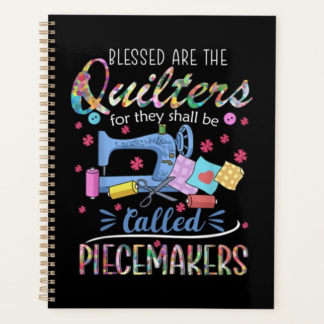 Agenda Benditas Quilters Piecemakers Quilting Sgift (Anverso)