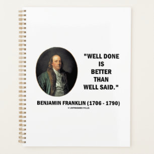 Agenda Benjamin Franklin Bien Hecho Que Bien Dicho