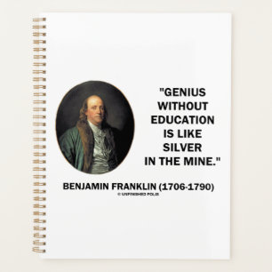 Agenda Benjamin Franklin Genius Sin Cita Educativa