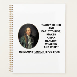 Agenda Benjamin Franklin Healthy Wealthy Wise Cita