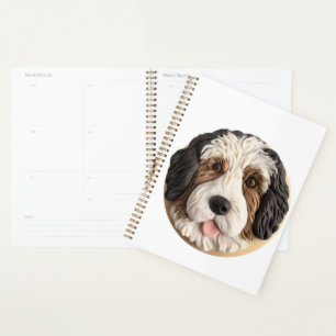 Agenda Bernedoodle Dog 3D Inspirado