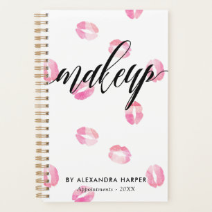 Agenda Besos color de agua rosada - Cita de maquillaje