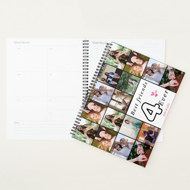 Agenda Best Friends Forever Custom Planner – Cute & Perso (Demostración)