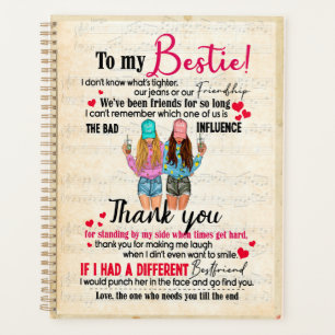Agenda Bestie Gifts   Carta A Mi Bestie Gracias