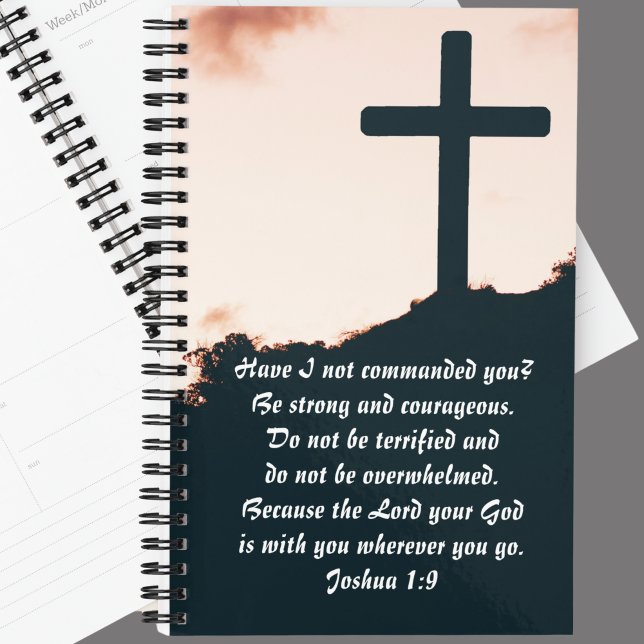 Agenda Biblia cristiana cruzada Personalizado Verse Joshu (Subido por el creador)