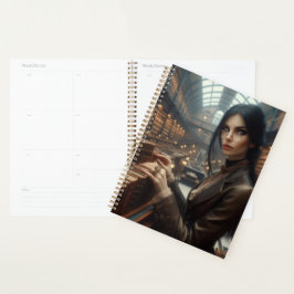 Agenda Bibliotecaria Steampunk Vintage victoriana Lady