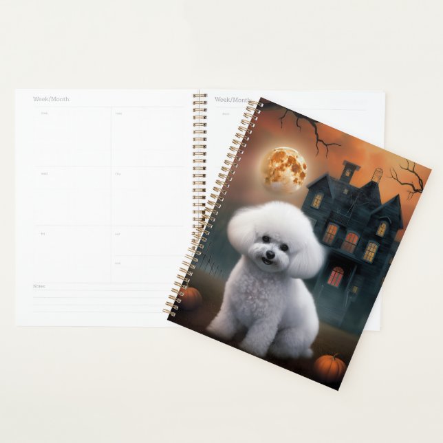 Agenda Bichon Frise Halloween Scary (Demostración)